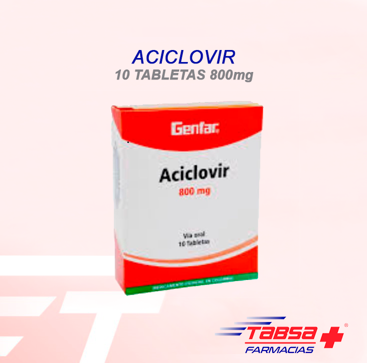 Tabsa Express: MEDICAMENTOS: ACICLOVIR 400MG BLISTER 10 TABLETAS